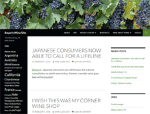 Tablet Screenshot of boyerwine.com